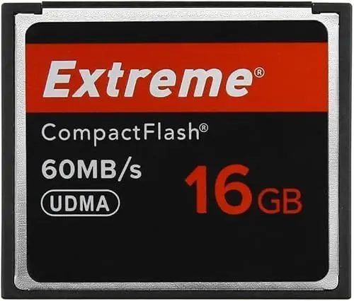Produktbild: Extreme 16GB Compact Flash Speicherkarte, Original CF Karte für professionelle Fotografen, Videografen, Enthusiasten