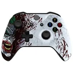Produktbild: eXtremeRate Gehäuse für Xbox One X/S Controller, DIY-Ersatz Front Hülle Case Zubehör Faceplate für Xbox One S/X Controller Modell 1708-Crazy HAHA