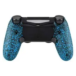 Produktbild: eXtremeRate DAWN2.0 FlashShot Trigger Stop Remap Kit für ps4 CUH-ZCT2 Controller,DIY-Ersatz Hülle Gehäuse&Upgrade-Board&2 Rücktasten&2 Trigger Lock für ps4 Controller JDM040/050/055-Texturiert-Blau