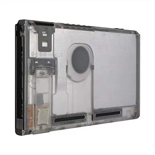 Produktbild: eXtremeRate Ersatz Rückgehäuse Case für Nintendo Switch Console, DIY-Backplate & Kickstand Ständer Ersatzteil Hülle Set für NS Switch Konsole-Transparent (KEIN Konsole)
