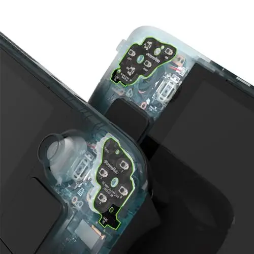 Produktbild: eXtremeRate Face Clicky Kit für Steam Deck, D-Pad/ABXY/Ansicht/Menü Face Buttons Flashshot Trigger Stop Flexkabel, Mausklick Upgrade Taktile Clicky Kit für Steam Deck LCD Standard Console