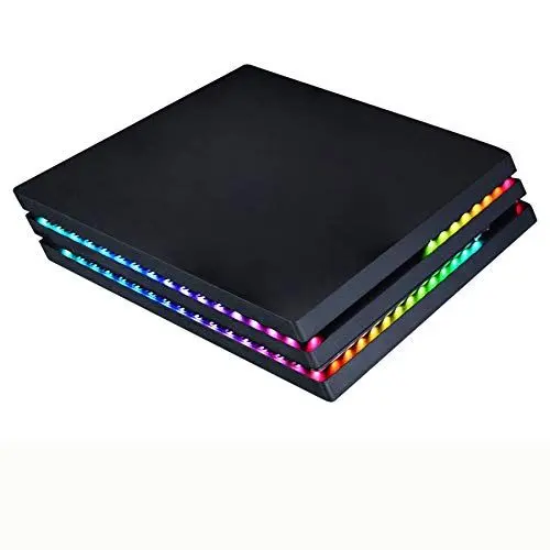 Produktbild: eXtremeRate LED Strip für PS4 Pro Konsole,RGB LED Streifen Lichterkette,7 Farben 29 Effekte LED Lichtleiste Band inkl. IR Fernbedienung