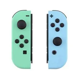 Produktbild: eXtremeRate Joycon Shell & Tasten, Matt DIY-Ersatz Gehäuse Grips Skin Hülle & Knöpfe Buttons Umbau Set für Nintendo Switch/Switch OLED Joycon Controller-Mintgrün&Himmelblau (KEIN Joy Con)
