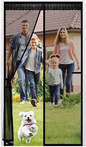 Produktbild: EXTSUD Fiberglas Magnet Fliegengitter Tür, 140x240cm Magnetvorhang Insektenschutz Balkontür,Kratzfest,Stärkere Magneten Fliegenvorhang für Balkontür,Kellertür und Terrassentür