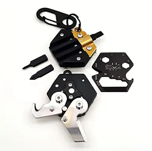 Produktbild: exUs 541-16 in 1 Designer Multitool Werkzeug Schlüsselanhänger Outdoor Camping Urban