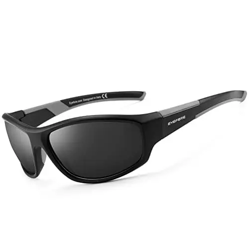 Produktbild: EYEFORE Sonnenbrille-Herren-Damen-Polarisiert Sportbrille Schwarz Fahrerbrille UV400 Schutz