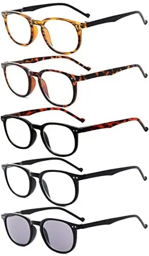 Produktbild: Eyekepper 5-Pack Frühling Hinges80 Lesung Brille enthält Sun-Leser+3.50