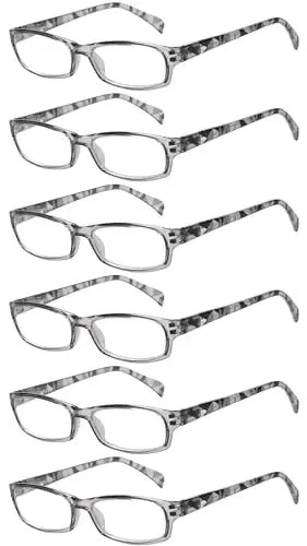 Produktbild: Eyekepper 6 Pack Stylische Damen Lesebrille Federscharnier Stilvolle Lesehilfe