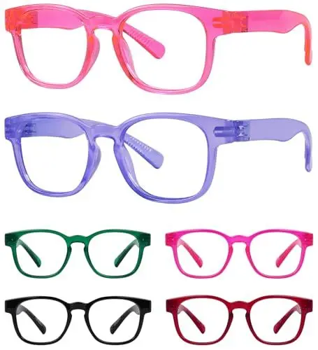 Produktbild: Eyekepper Damen Lesebrille Metalllose Schraubenlose Federscharniere 6er Pack Frauen Lesehilfe +2.0