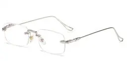 Produktbild: Eyglajdd Metall Lesebrille für Herren Damen Lesehilfe,1 Pack Unisex Brillen Silber +2,50