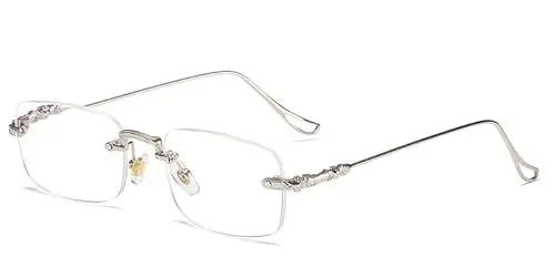 Produktbild: Eyglajdd Metall Lesebrille für Herren Damen Lesehilfe,1 Pack Unisex Brillen Silber +2,50