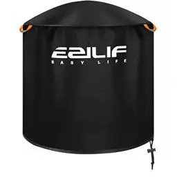 Produktbild: EZILIF Grillabdeckung Wetterfest Kugelgrill Abdeckung 210D Oxford-Stoff Grill Abdeckhaube Rund mit Reflexstreifen Abdeckhaube Gasgrill Grillhaube BBQ Cover für Weber, Brinkmann, Char Broil (Φ79x 68cm)