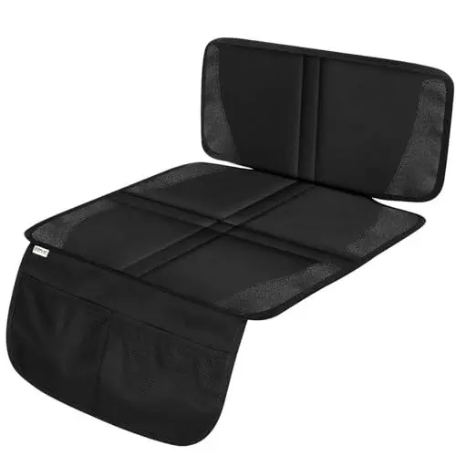 Produktbild: Ezilif Kindersitzunterlage Auto, ISOFIX Geeignet Sitzschoner Auto Kindersitz, Wasserdicht und rutschfest Autositzschoner Universalgröße, 600D Oxford kindersitz Unterlagen für Autos (1-Pack)