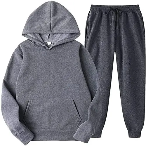 Produktbild: EZJOBLA Hausanzug Damen Elegant Hosenanzug Damen Kleidung Kuschel Anzug Frauen Kuscheliger Hausanzug Damen Damen Zweiteiler Damen Kleidung Kleidung Damen Damen Outfit Komplett Sets Grau M
