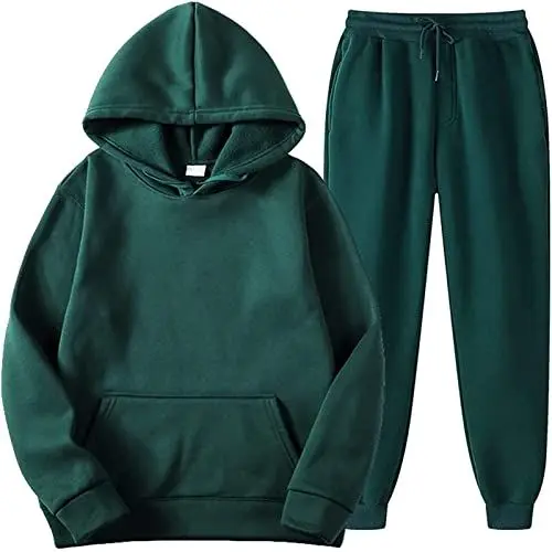 Produktbild: Partner Jogginganzug 2Er Set Für Paare Sport Outfit Trainingsanzug Sweatshirt Hose Grün L