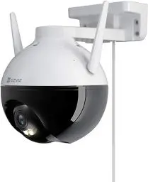 Produktbild: EZVIZ 1080P WLAN IP Kamera, Überwachungskamera mit 30 Meter Farbnachtsicht, KI Personenerkennung, Aktive Verteidigung und SD Kartenslot, PT Kamera für den Außenbereich, IP 65 wetterfest, C8C