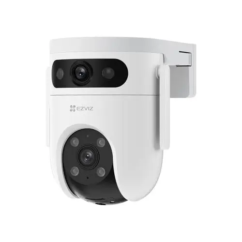 Produktbild: EZVIZ 3K+3K Dual Pan & Tilt WLAN Kamera, Kamera Überwachung aussen mit KI Personen-, und Fahrzeugerkennung, intelligente Verfolgung, Farbnachtsicht und wetterfest, H9c 5MP