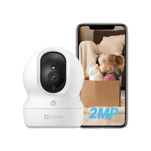 Produktbild: EZVIZ WLAN Überwachungskamera für den Innenbereich, 360º PTZ Innenkamera, Personenerkennung und -verfolgung, Farbige Nachtsicht, Geräuscherkennung, Zwei-Wege-Audio, kompatibel mit Alexa, CP1 Pro 2MP