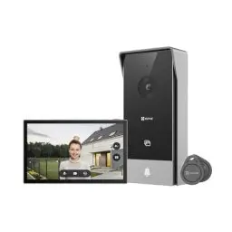 Produktbild: EZVIZ WLAN Video Türsprechanlage, wasserfeste Türklingel mit Türöffner und Kamera, 2-Wege-Audio, 7 Zoll Farb-Touchscreen, Dualband-WLAN, HP5