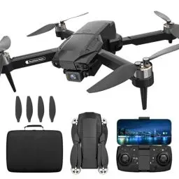 Produktbild: F198 Drohne mit Kamera 720P für Kinder,90° Adjust Lens AIdrone APP FPV,Bürstenloser Motor Drone mit WiFi Übertragung, Schwerkraft Sensor,3D Flip,One Taste Ruckkehr, Headless Mode,Drohn lange flugzeit