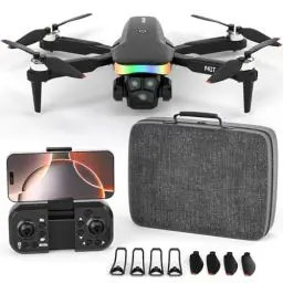 Produktbild: F417 Mini Drohne mit Kamera 1080P HD 90°Elektrisch Schwenkbare Linse RGB LED für Drohn Adult Anfänger,Drohne FPV Übertragung Schwerkraftgestensteuerung Kopfloser Modus Höhenhaltung,Wegpunktflug