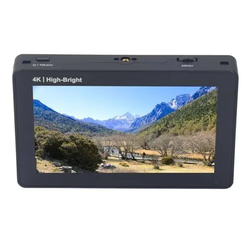 Produktbild: F6 Plus 5,5 Zoll 3D-Touchscreen, IPS FHD1920x1080, Unterstützt 4K HDMI, Feldmonitor an DSLR-Kamera, DC- und Typ-C-Eingang, Akku F750, Neigungsarm