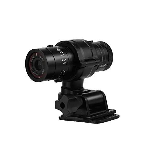 Produktbild: F9 1080P Full HD 30 FPS tragbare Sport-DV, DC 5V -Sportvideokamera mit wasserdichtem Gehäuse für den Außenbereich, geeignet für Fahrräder Motorräder Autos, schwarz