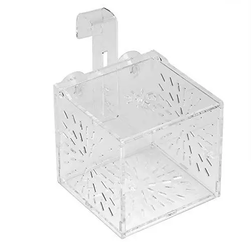 Produktbild: Fabater Saugdesign ungiftige Fischzuchtbox, hängende umweltfreundliche Aquarium-Brutboxen, für Babyfische Baby-Clownfisch Guppy für Babygarnelen(10CM*10CM*10CM)