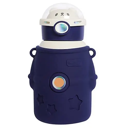 Produktbild: Vakuum-Isolierbecher, 500 Ml Outdoor-Stroh-Vakuum-Isolierbecher für (BLUE)