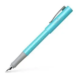 Produktbild: Faber Castell 140986 - Füller Grip Pearl Edition, Feder M, türkis, 1 Stück