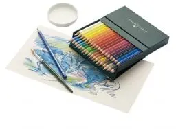Produktbild: Faber-Castell 117538 Albrecht Dürer Aquarellstifte, Studio-Box mit 36 Aquarell Stiften mit dicken 3,8-mm-Minen, Holzstifte mit wasserlöslichen Pigmenten