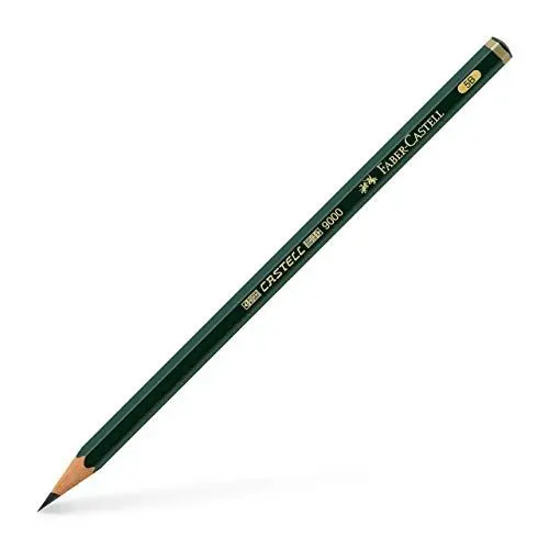 Produktbild: FABER-CASTELL 119005 - Bleistift Castell 9000, Härtegrad 5B, 1 Stück, schwarz/grau