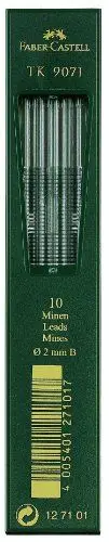 Produktbild: FABER-CASTELL 127101-10 Fallminen TK 9071, Minenstärke: 2 mm, Härtegrad: B