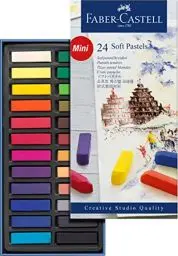 Produktbild: FABER-CASTELL 128224 - Mini Softpastellkreide STUDIO QUALITY, 24er Kartonetui
