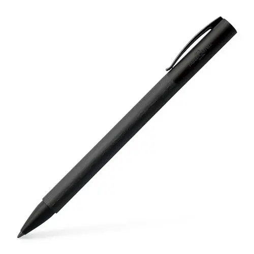 Produktbild: FABER-CASTELL 147155 - Drehkugelschreiber Ambition All Black, Minenstärke B, schwarz