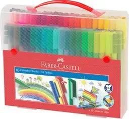 Produktbild: FABER-CASTELL 155579 - Filzstift Connector, im Koffer, 80-teilig, 1 Stück