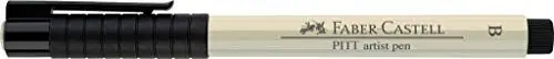 Produktbild: FABER-CASTELL 167570 - Tuschestift Pitt artist pen brush, Strichstärke B, Farbe 270, warmgrau I