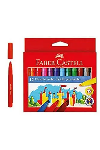 Produktbild: FABER-CASTELL 554312 - Filzstift Jumbo, 12er Kartonetui