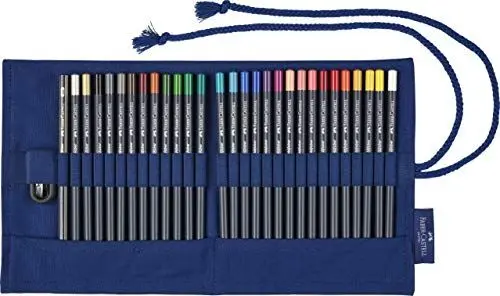 Produktbild: FABER-CASTELL 114752 - Stifterolle Goldfaber mit 27 Stiften, 1 Bleistift 2B, 1 Spitzer