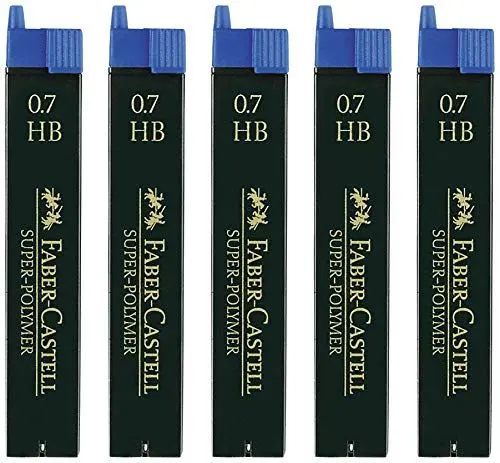 Produktbild: Faber-Castell 120500 Bleistiftminen, 5 Dosen