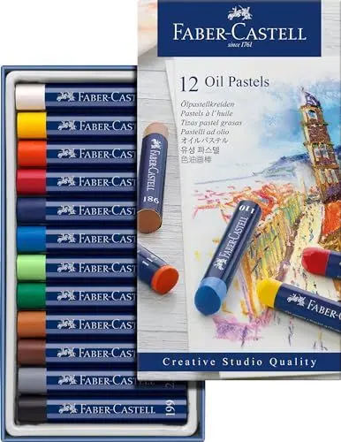 Produktbild: Faber-Castell 127012 - Permanente Ölpastellkreide STUDIO QUALITY, 12er Etui