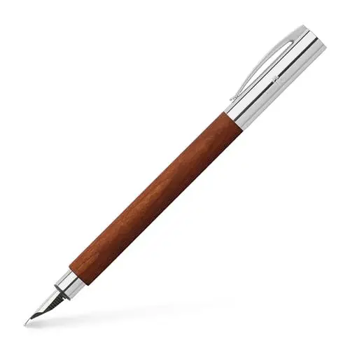 Produktbild: FABER-CASTELL 148181 - Füllfederhalter AMBITION Birnbaum, Federbreite F, inkl. Geschenkverpackung und Konverter