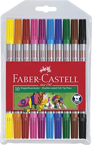 Produktbild: Faber-Castell 151110 - Doppelfasermaler, 10er Etui