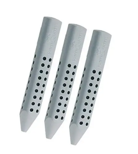 Produktbild: Faber-Castell Dreieckradierer Grip 2001 (3x Grau), 187100, 187100 - Dreieckradierer Grip