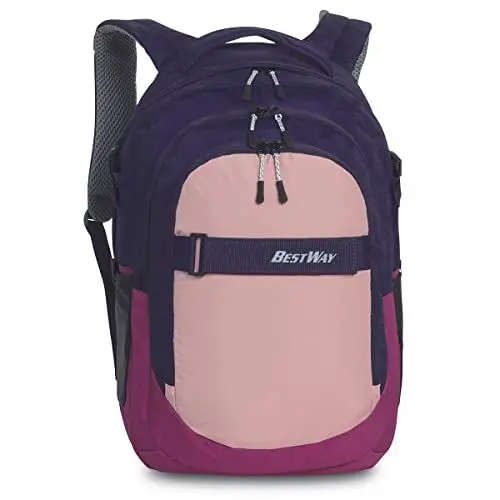 Produktbild: Fabrizio Bestway Evolution Air Schulrucksack Daypack Backpack Rucksack Schulranzen 40177, Farbe:Dunkelblau/Rosa