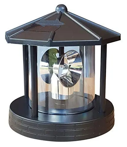 Produktbild: Fachhandel Plus Ersatzkopf Solar für Deko Leuchtturm Rundum Leuchtfeuer Solarkopf 360° 16,5cm
