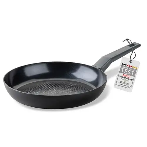 Produktbild: Fackelmann Pfanne 28cm Statement – Keramik beschichtete Pfanne - Recyceltes Aluminium mit Antihaft-Beschichtung, Wabenbodenstruktur – Für alle Herdarten inklusive Induktion, PFAS-frei