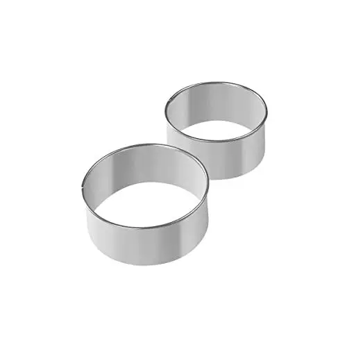 Produktbild: Fackelmann Teigausstecher, 2er Set, Metall, Mehrfarbig, 8 und 9 cm, Höhe 5 cm