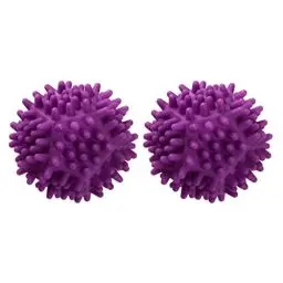 Produktbild: Fackelmann Trocknerkugeln FLUFFY, Trocknerbälle für Wäschetrockner, Kugeln für flauschigere Wäsche (Farbe: Berry), Menge: 2 Stück, 6.5 x 6.5 x 6.5 cm