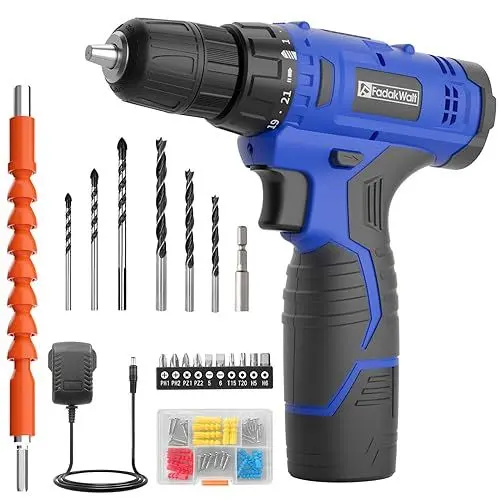 Produktbild: FADAKWALT 12V Akku-Bohrschrauber, Akku-Bohrschrauber-Set, 3/8